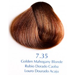Hnědá barva zlatá mahagonová blond 100 ml - 7.35